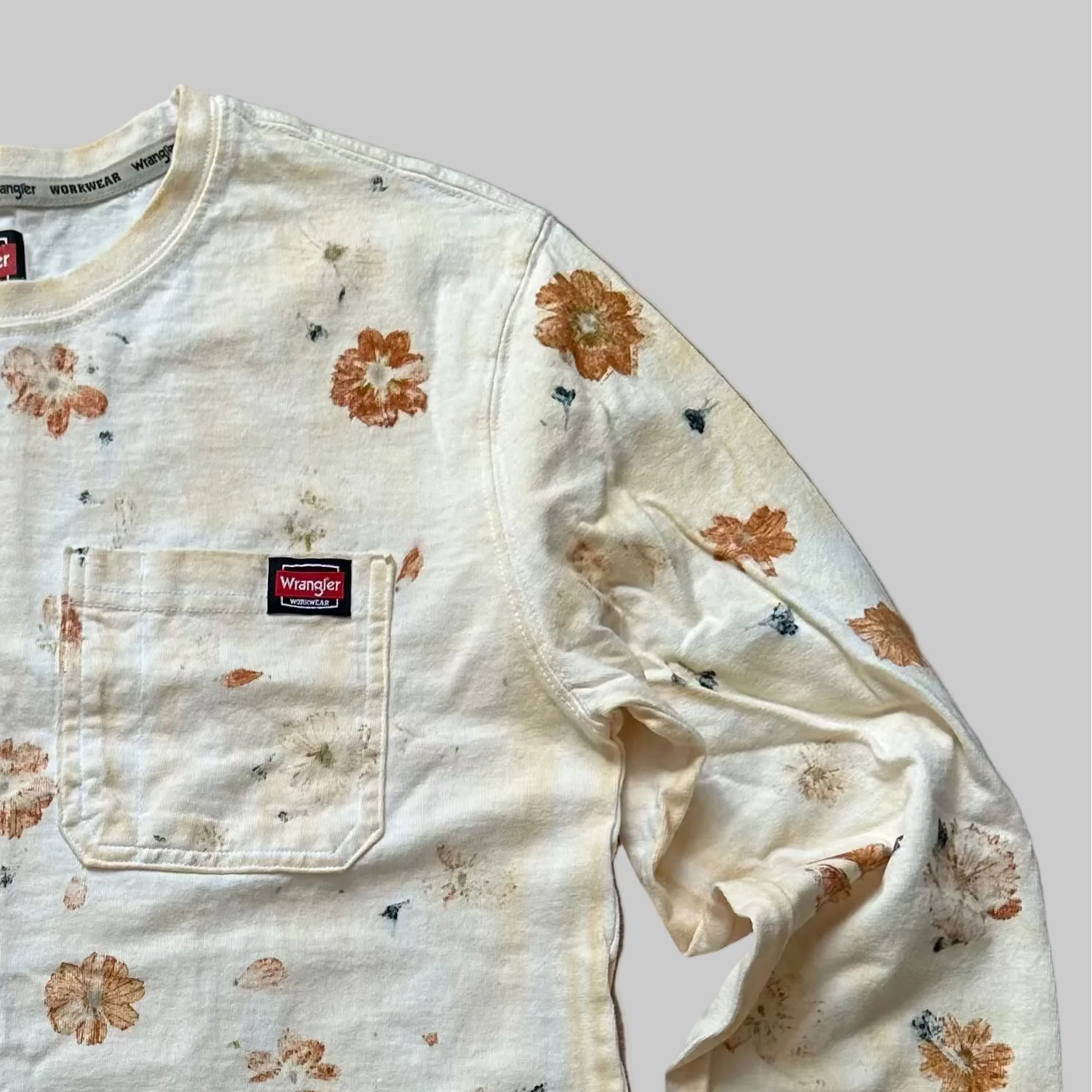 Eco Dyed Long Sleeved T-Shirt Small