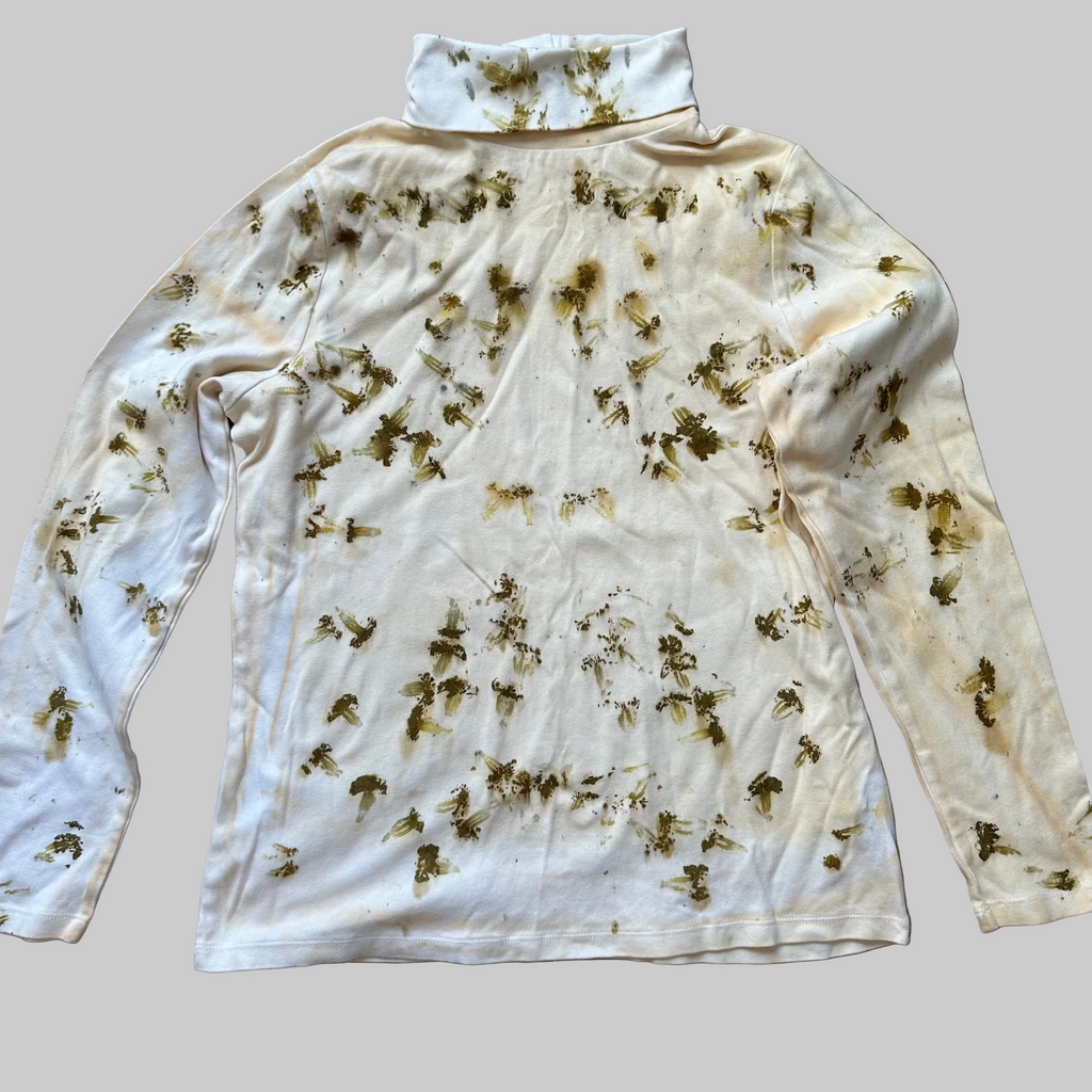 Eco Dyed Long Sleeved Turtle Neck Shirt