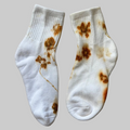 Eco Print Women's Cotton Cushioned Ankle Socks, Athletic Quarter Mini Crew Socks | Size 8-11 | 100% Cotton