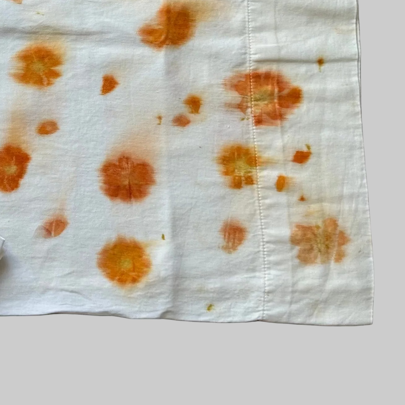 Eco Print Queen Size Cotton Pillowcases Set of 2 |  20 in x 28 in