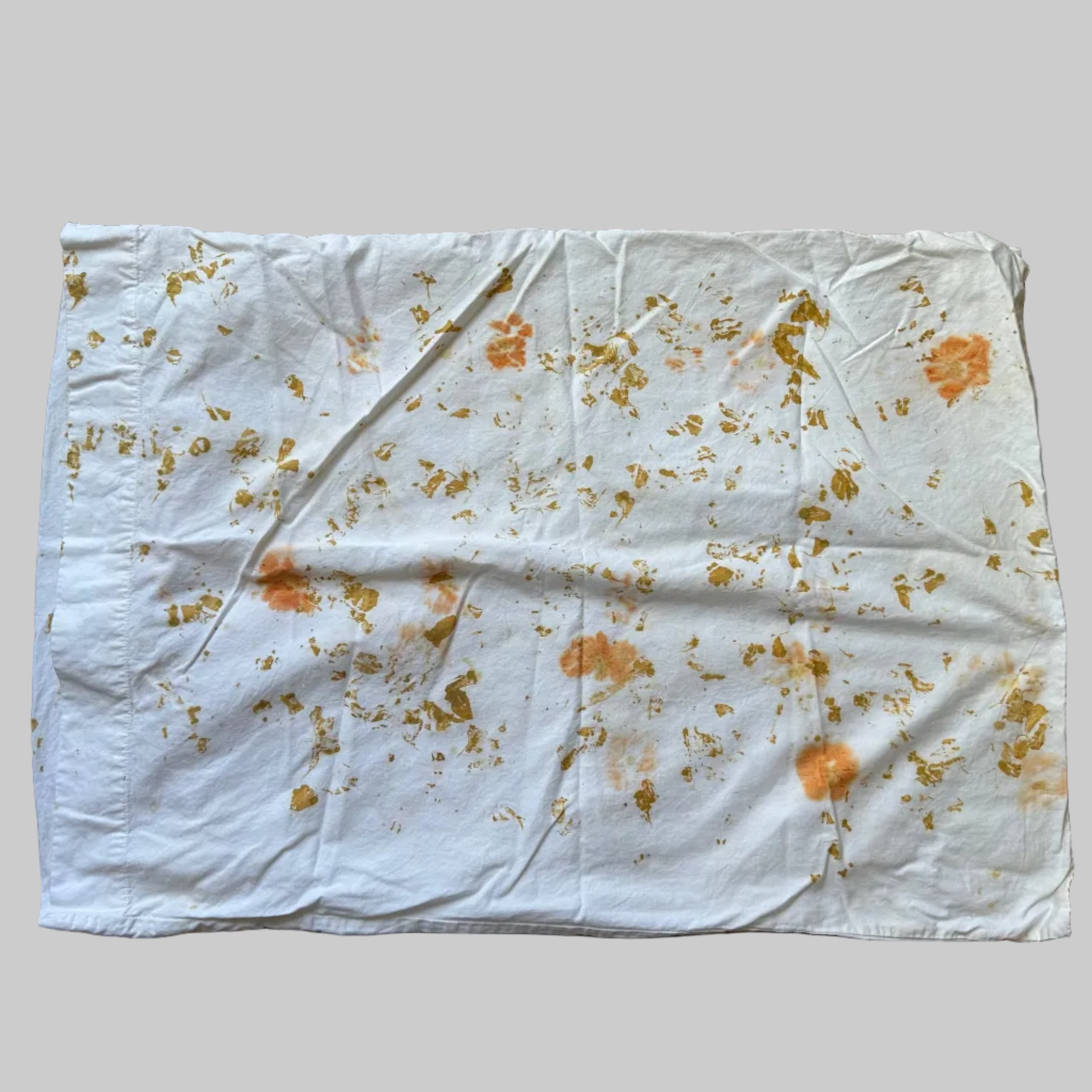 Eco Printed Cotton Standard Pillow Case | 18in x 26 in