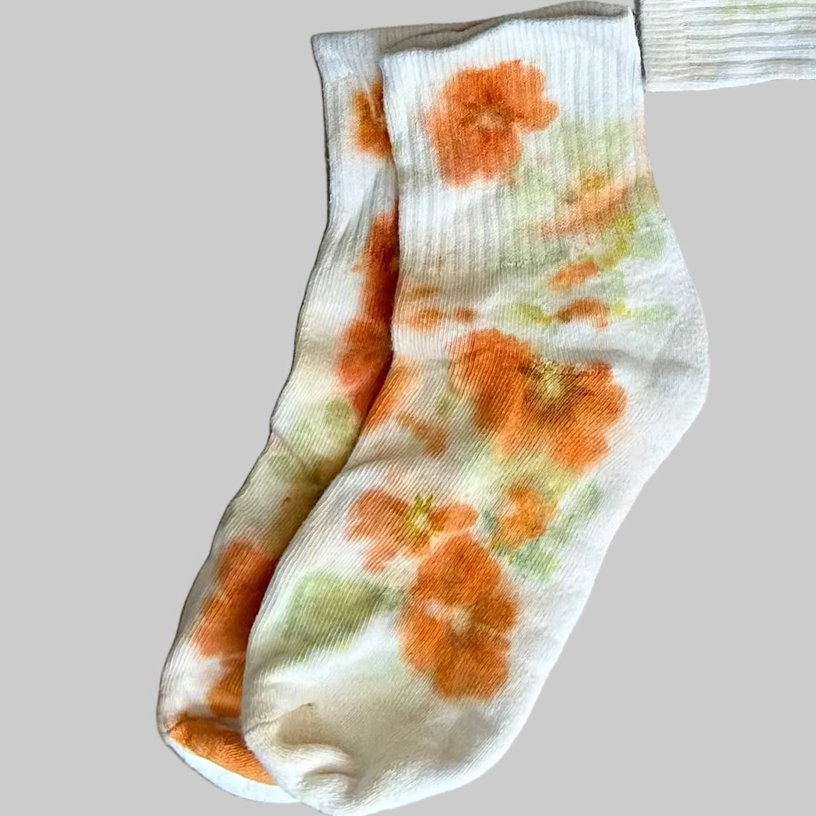 Eco Dyed Women's Cotton Cushioned Ankle Socks, Mini Crew Socks Size 5-8 M-L
