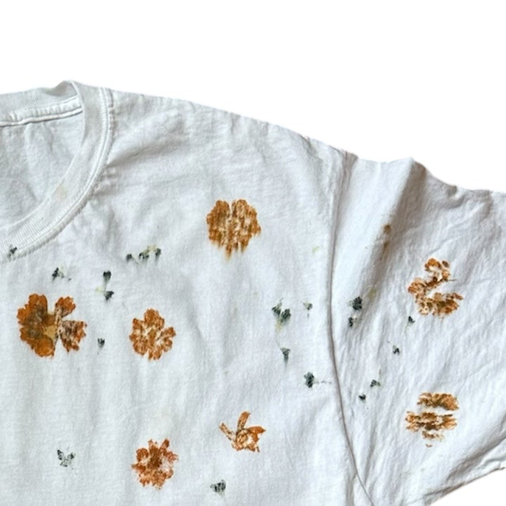 Coreopsis & Pincushion Flower Dyed T-shirts